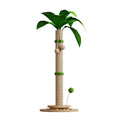 Vertical cat climbing frame with hemp rope posts in Canna colour.