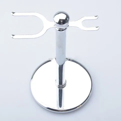 CSB double edge safety razor shaving set with badger hair brush and chrome stand