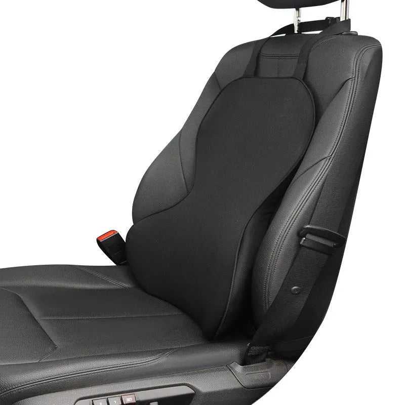 Memory cotton car seat cushion for lumbar support in black, coffee, grey, or off-white