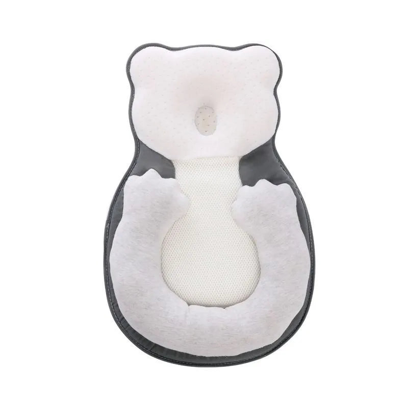 Portable folding baby travel crib with integrated soft cotton sleep cushion for newborns