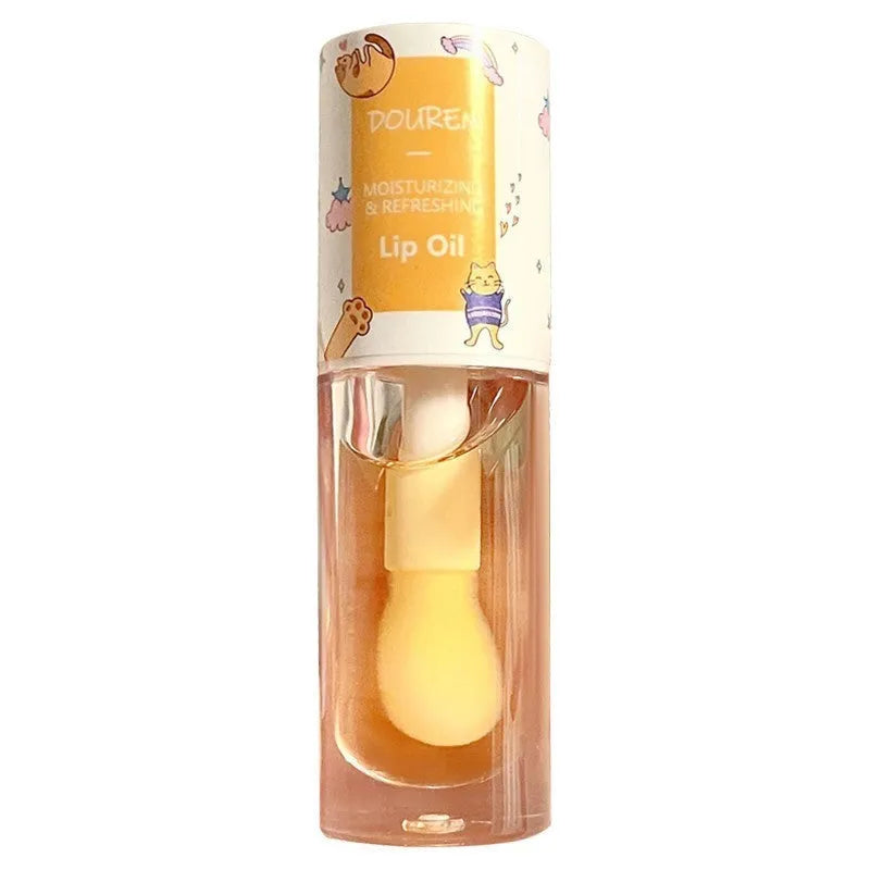 Moisturising honey lip gloss in transparent custard and jelly options for universal skin types