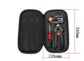 Black handheld grafting scissors with high carbon steel blade, open position showing U-shape cutting slot
