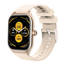 Bluetooth smart watch with touch screen display showing heart rate monitoring interface