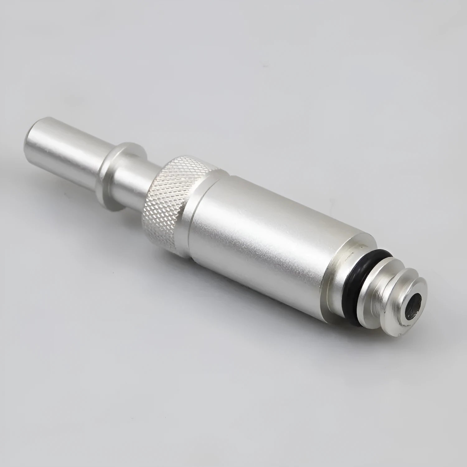 Silver metal VAS6262-9 transmission refuelling joint tool for manual gearbox service.