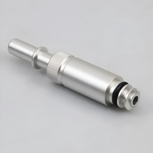 Silver metal VAS6262-9 transmission refuelling joint tool for manual gearbox service.