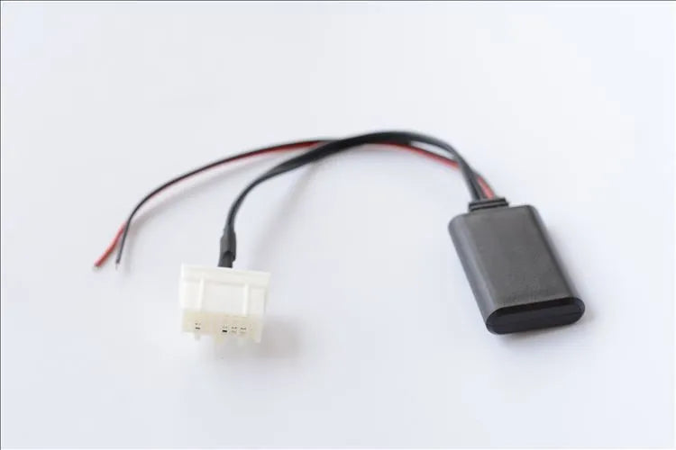 Black Bluetooth audio cable for Mazda vehicles with AUX connection for models from 2006 onwards