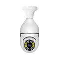 Wireless bulb security camera with 1080p full colour night vision for indoor outdoor monitoring