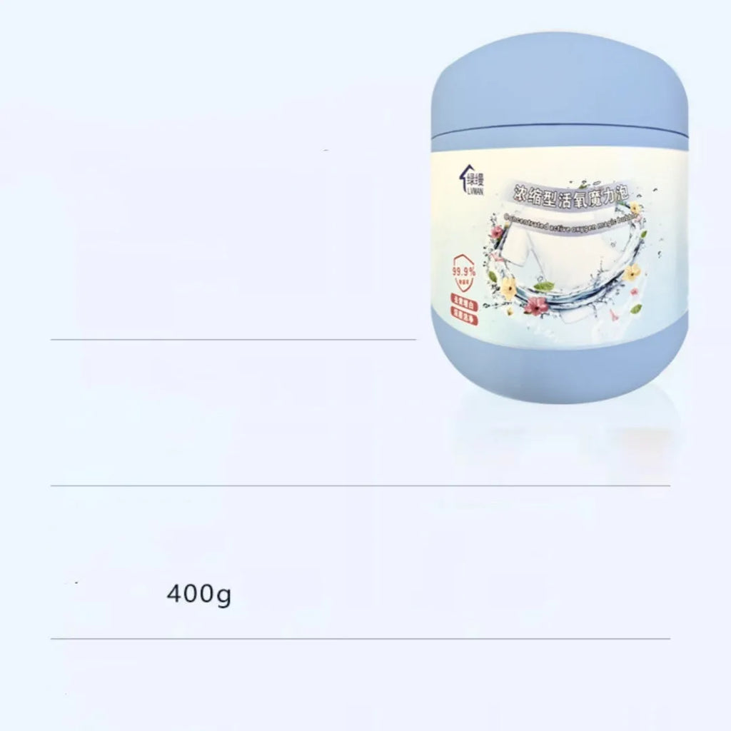 Bottle of Strong Decontamination Salt Active Oxygen Bleaching Powder, 400g.