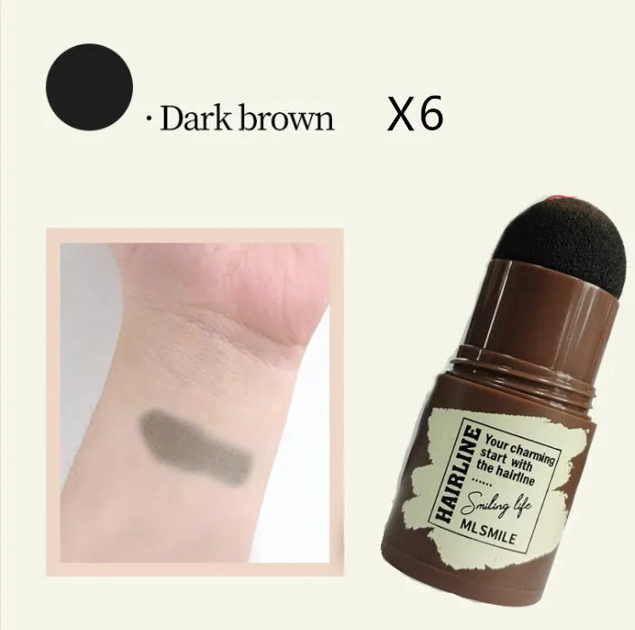 Brow stamp shaping kit with retouching shadow stick and 24 eyebrow cards for natural eyebrow shape