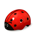 Kids bicycle safety helmet with adjustable fit ladybug design green colour for 3-8 year olds