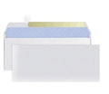 Blue anti-opening self-adhesive confidential envelope measuring 105x240mm with tamper-evident security features