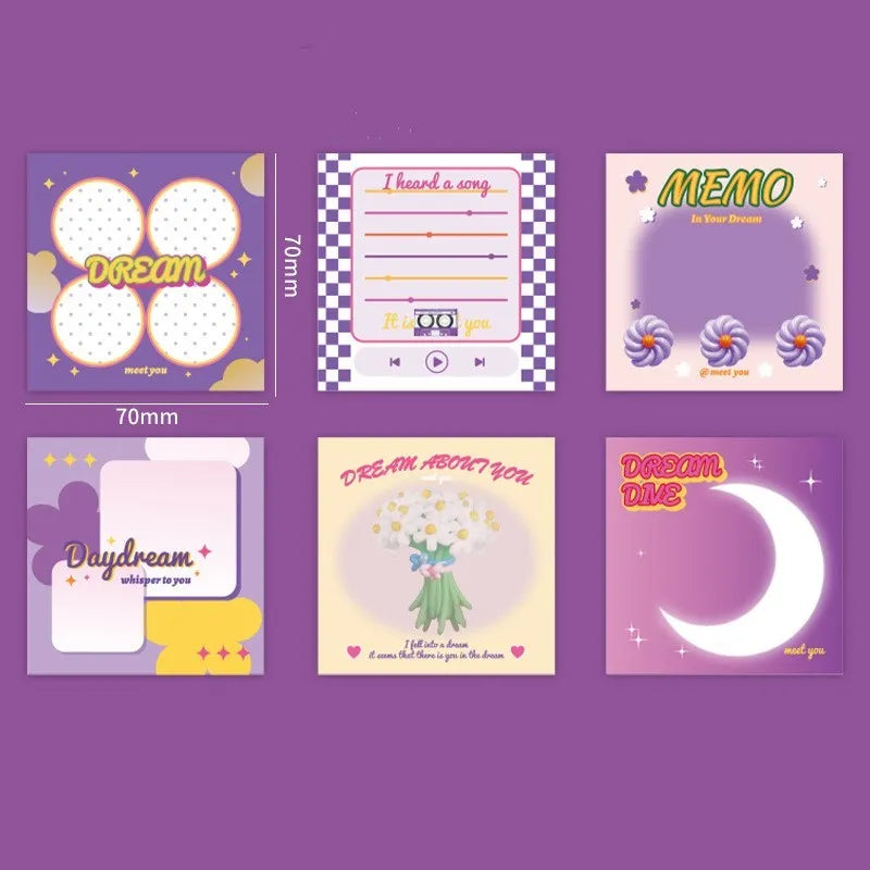 Korean note paper pad with 90 sheets showing Trick-or-treat cover design