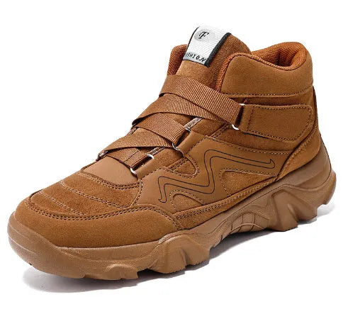 Men's casual shoes in various colours including black, brown, and dark grey on a size run from 39 to 49.