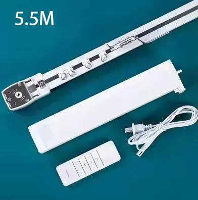 Smart curtain electric motor and aluminium track kit with remote control for automated window treatment