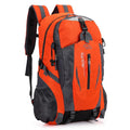 Outdoor mountaineering backpack in army green, 53cm height, waterproof nylon material with padded straps