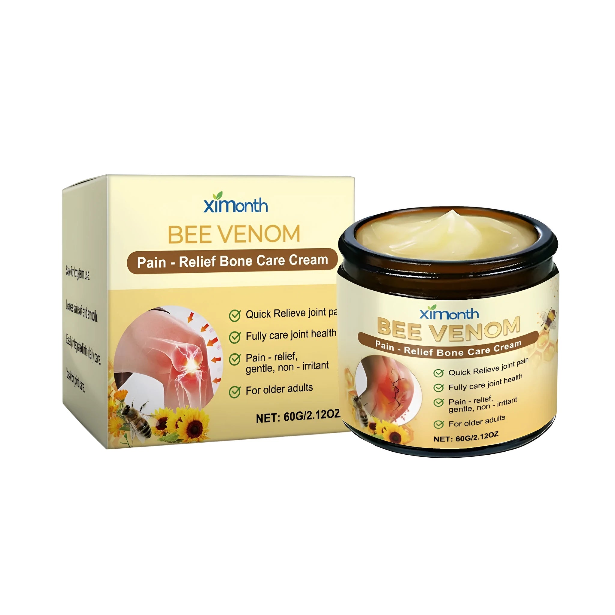 60g tube of bee venom and arnica joint pain relief cream