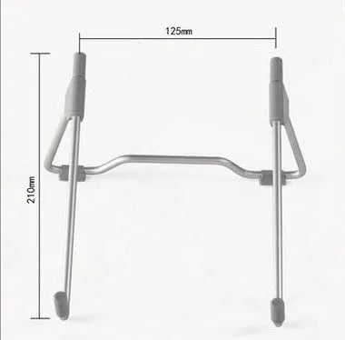 Grey adjustable mobile phone stand with aluminium alloy and engineering plastic construction