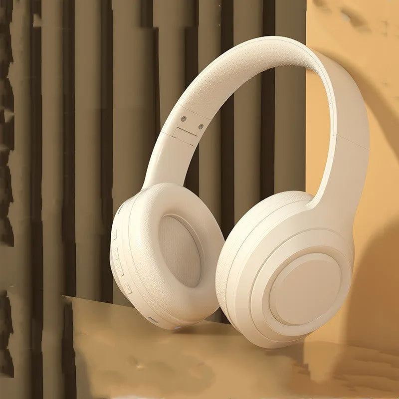 DR58 wireless Bluetooth headphones with noise reduction in white, pink, or black colours