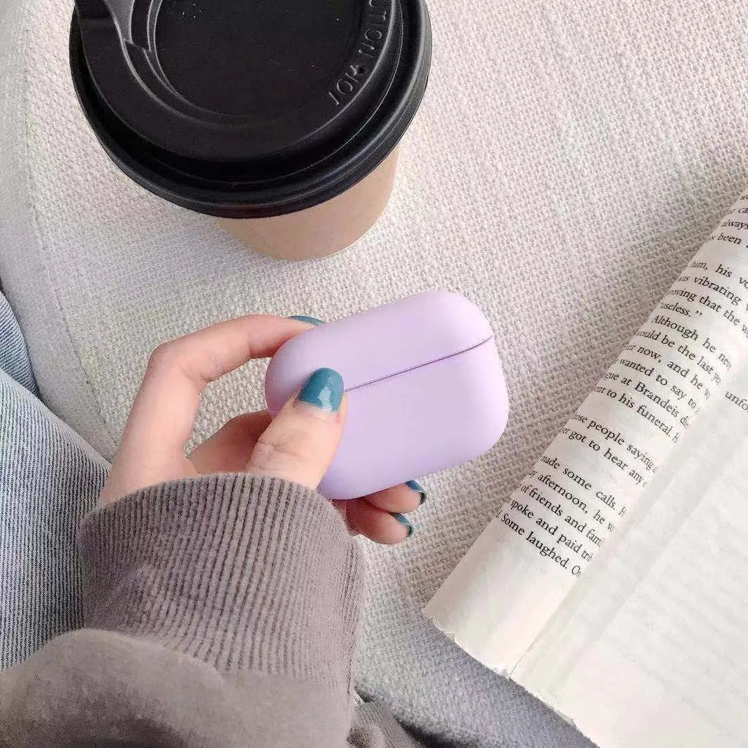Compatible plastic protective case for Apple AirPods Pro shown in multiple colour options.