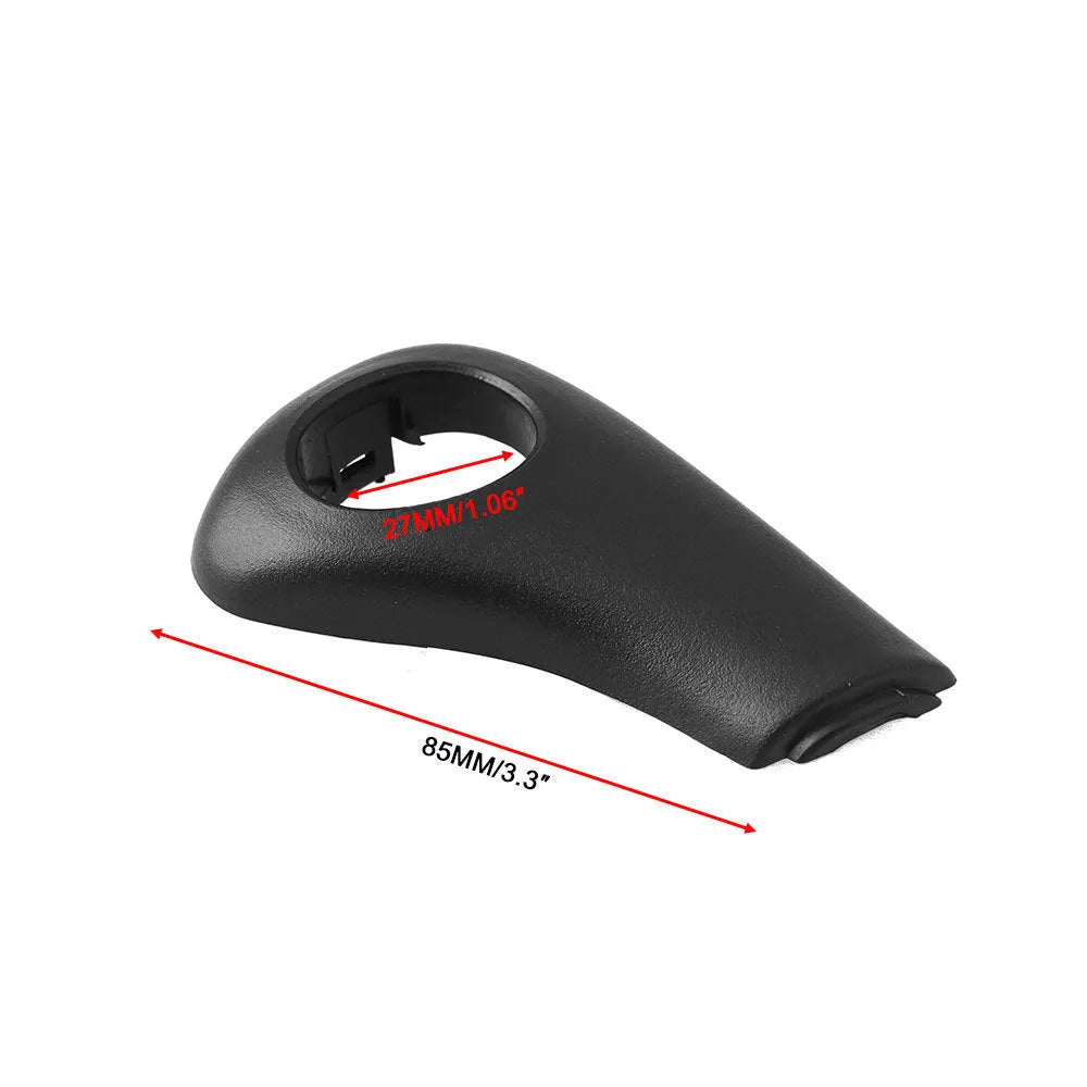 Black ABS shift button handle assembly with spring and side plate for Honda Accord 2003-2005.