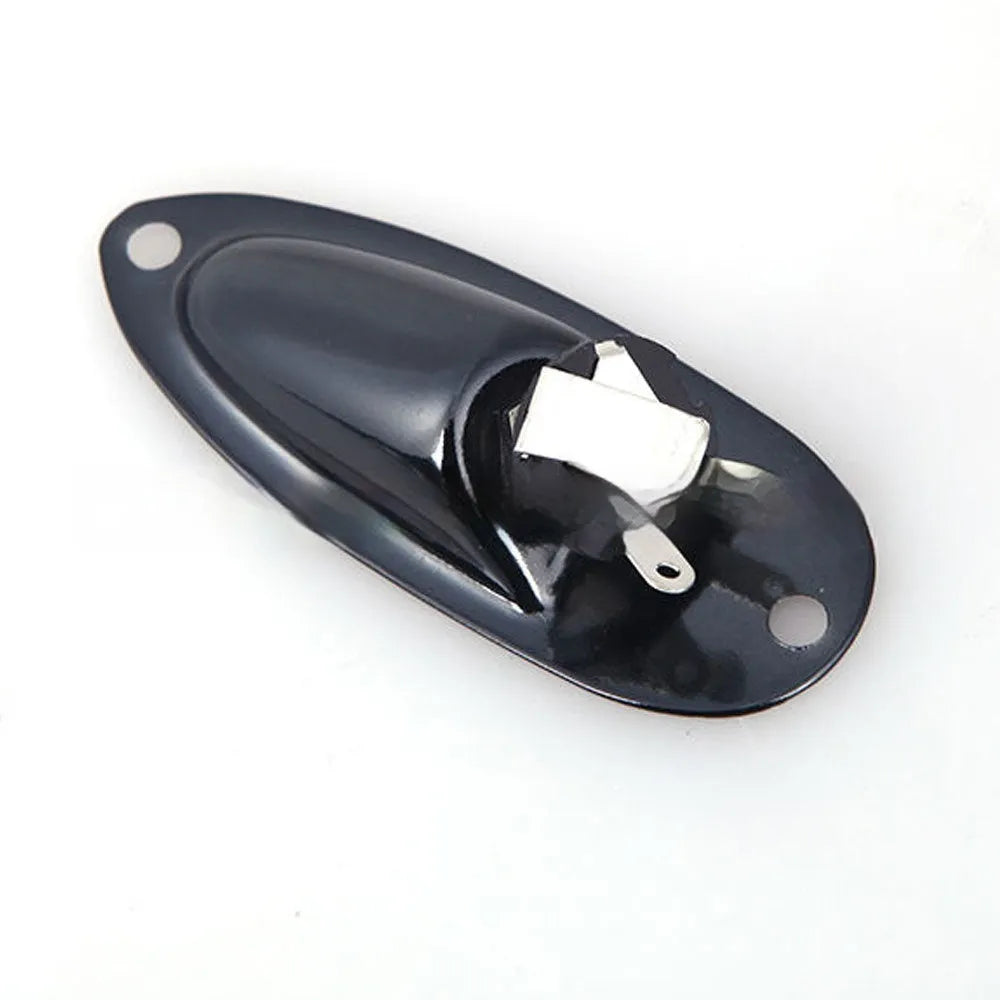 Electric guitar ST boat socket replacement part in black or silver alloy construction