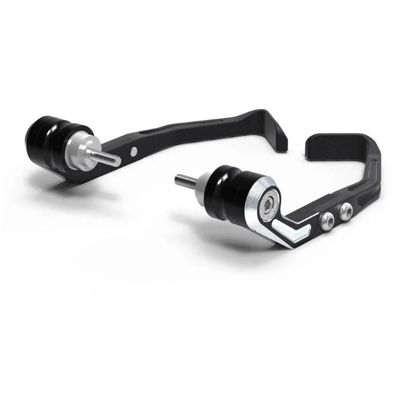 Pair of CNC machined black bow protection guards for CBR650F CBR650R motorcycle brake horn