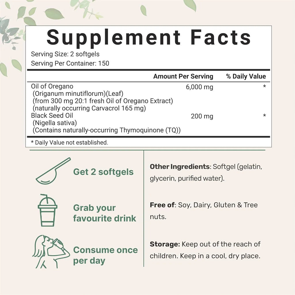 Butter Black Seed Oil soft capsules supplement in packaging