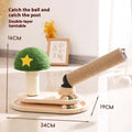 Solid wood cat scratch turntable toy in animal shapes including helicopter and panda designs