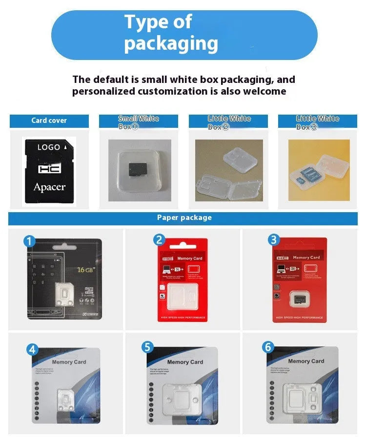 MicroSD memory card with SD adapter for recorder and monitoring device storage expansion