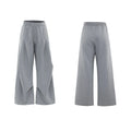 Men's dark grey V-neck padded shoulder short sleeve jacket with metal details and matching shorts