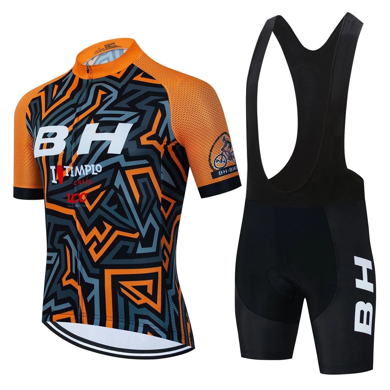 BH Men's Short Sleeve Riding Sweatshirt Suit in mesh fabric for cycling and outdoor sports