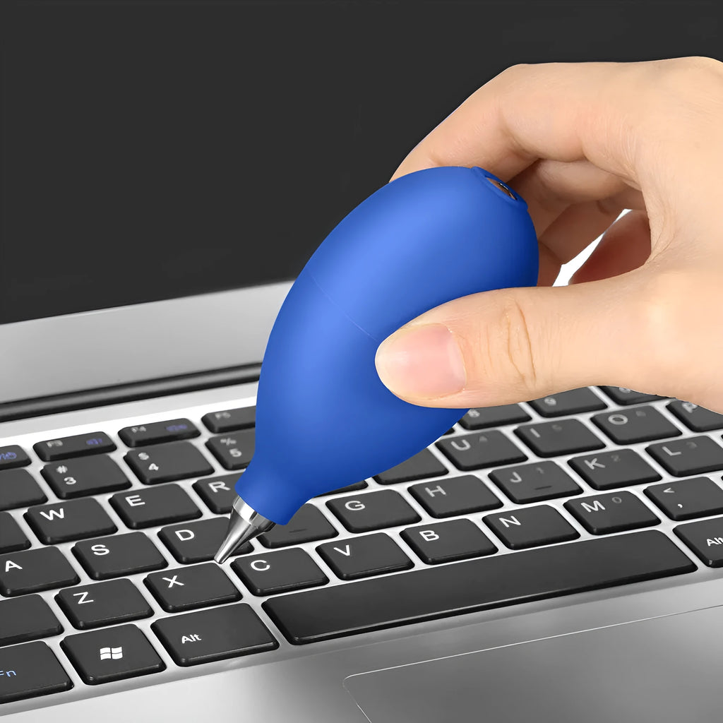 Blue rubber dust removal ball cleaning tool for cameras and mobile phones