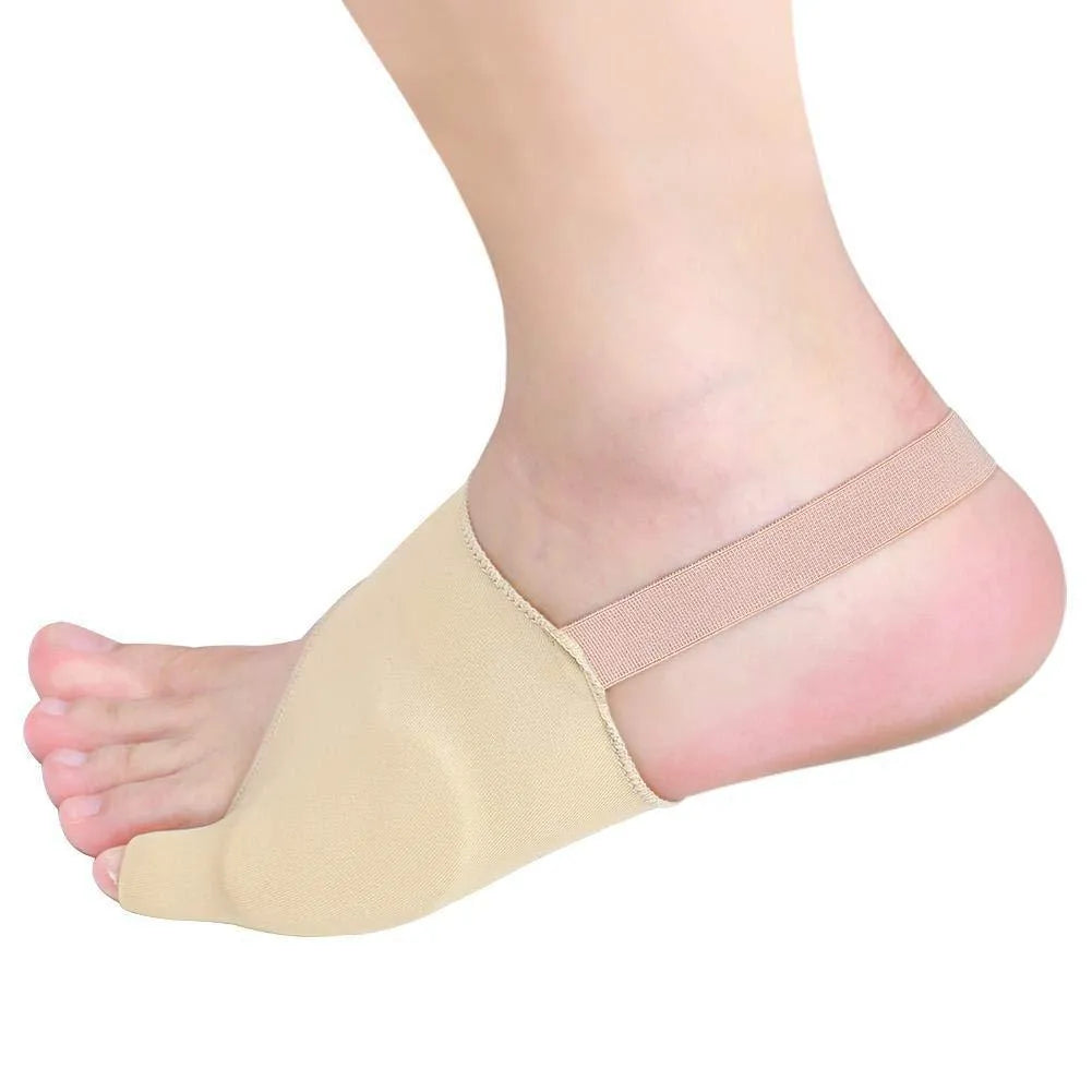 TPU toe separator set for small toe correction, showing triangle cover design with rear support.