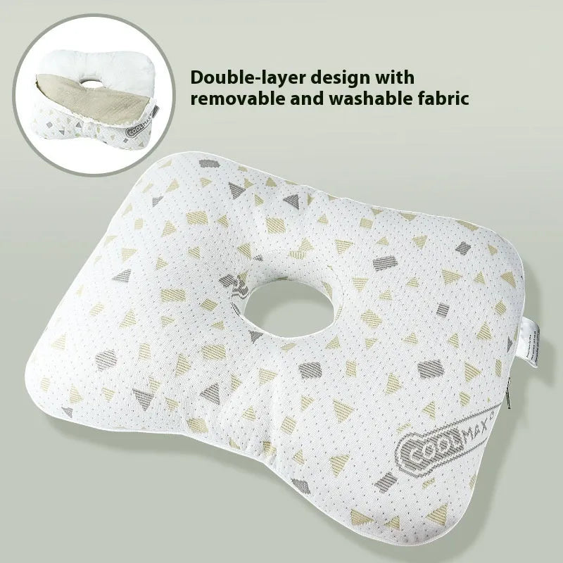 Beauty salon single hole ear pillow in New Chinese style, shown in a grey colour option.