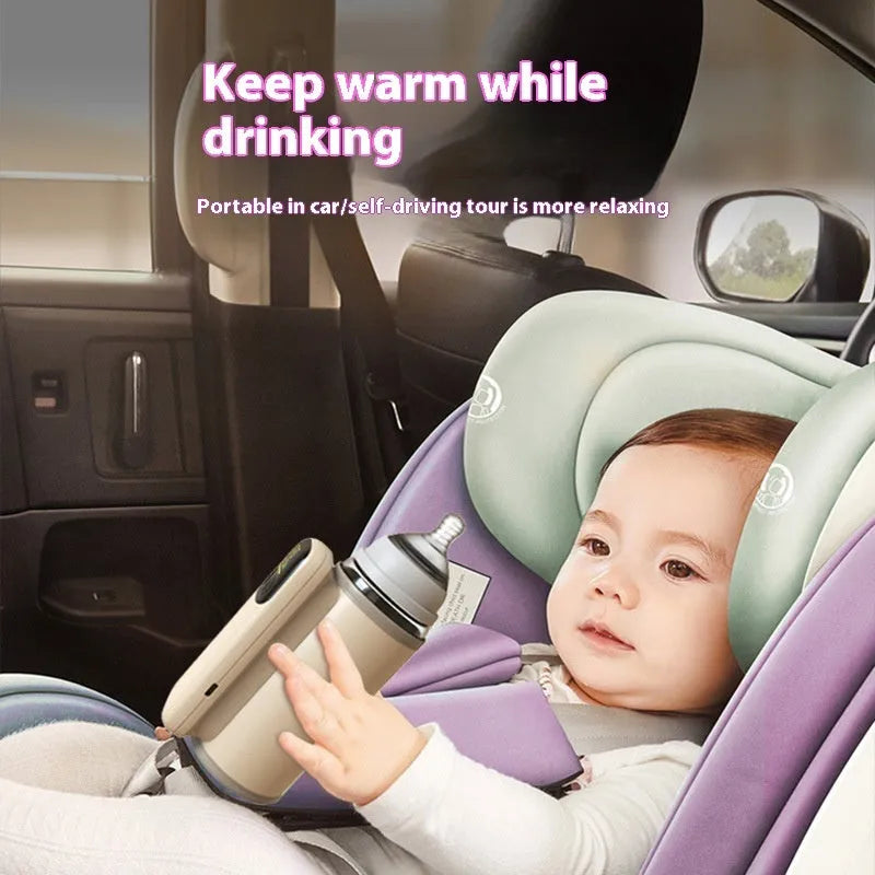 Universal baby bottle insulation cover with heating function and 8000mAh fast-charge battery