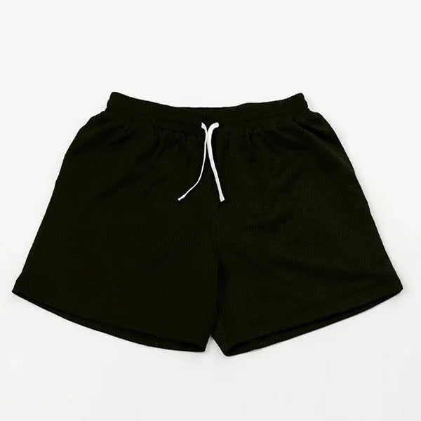Men's mesh quick-drying shorts in black, red, green, purple or blue for summer sports