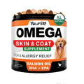 Bottle of 120 orange-flavoured chewable fish oil soft gel capsules dietary supplement.
