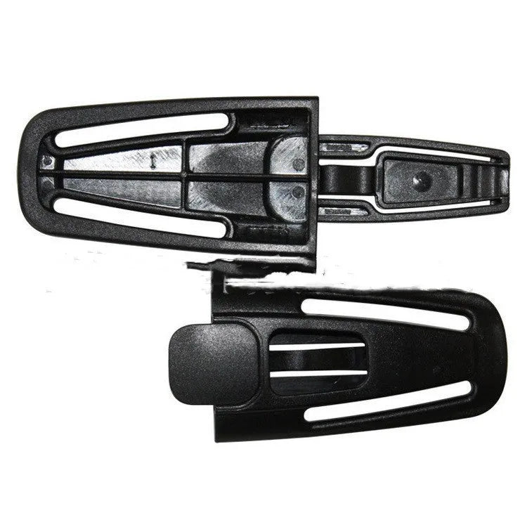 Black nylon child car seat safety harness buckle for 5-point restraint systems