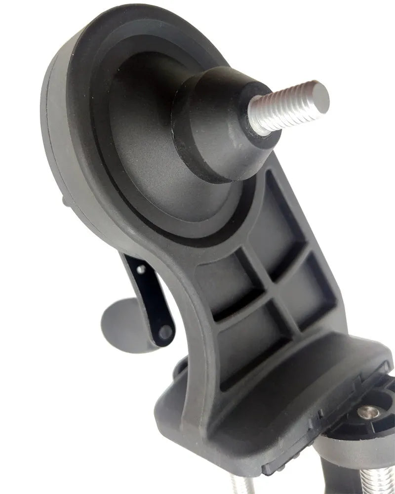 Portable fishing line winder with composite fibre construction and extension shaft