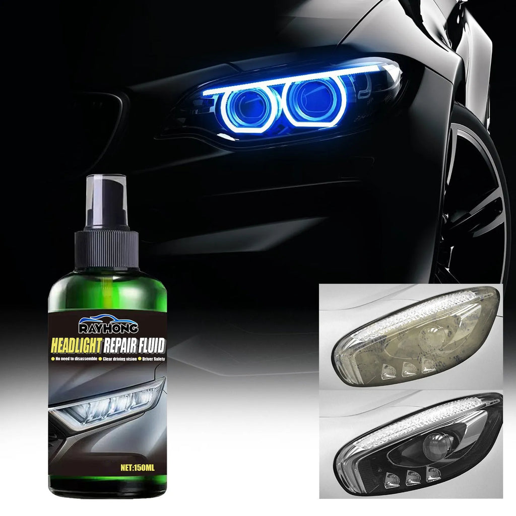 150ml bottle of car headlight repair liquid for restoring faded plastic lenses