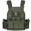 Artex multi-functional tactical vest in camouflage colour with quick release system for outdoor use