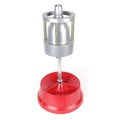 Portable wheel balancer with aluminium head and bull's-eye level for cars and trucks