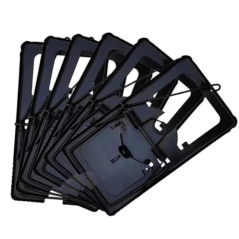Automatic metal and plastic mouse trap cage shown in small, medium, and large sizes for indoor use.