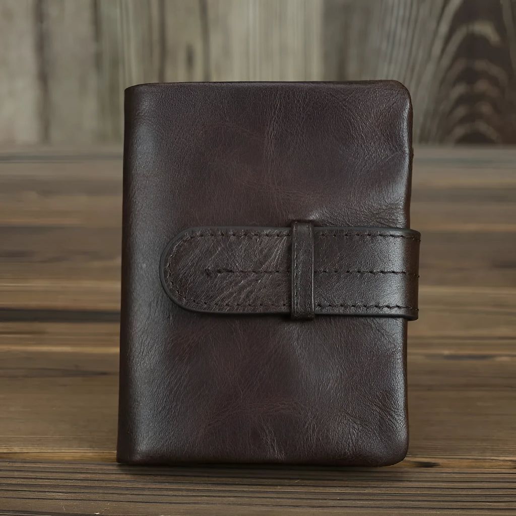 Genuine leather women's wallet with multiple card slots in brown colour option