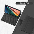 Bluetooth keyboard holster case for Xiaomi Mi Pad 5 in Mist Blue with keyboard and stylus slot.