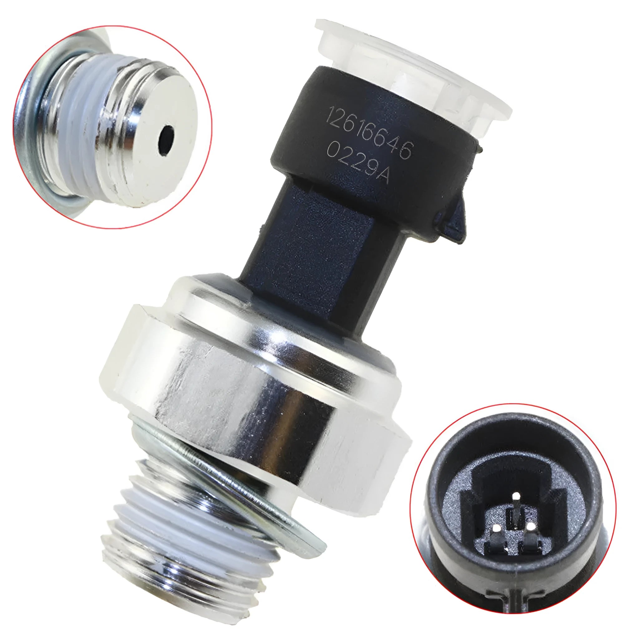 Buick Chevrolet oil pressure sensor replacement part with OEM part numbers