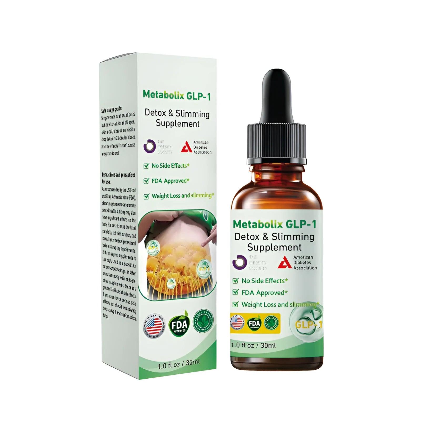 30ml body care nursing drops bottle with mild ingredients for female and male skin application