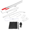 9-piece automotive maintenance aid set with air pump wedge and plastic wedges