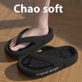 Men's EVA flip flops in various colours showing injection moulded sole and open toe beach design