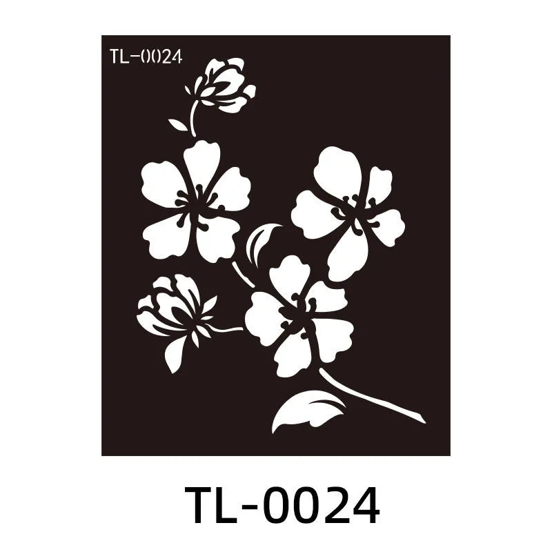 Hollow juice inkjet temporary tattoo sticker with geometric design, 85x100mm, on skin